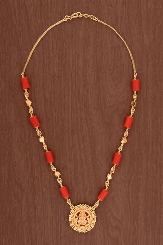 Image of Radha's Creations jewellery GSB mangalorean chain for women one gram gold