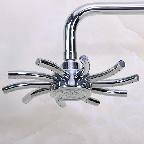Tête de douche supérieure chrome anti calcaire pour douche haute débit