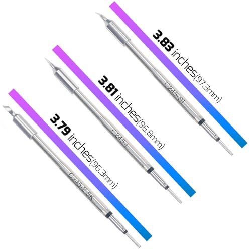 Image of WEP 245-I /SI /K Soldering Iron Tips Set (3PCS, 1 Type-I, 1 Type-2.5K, 1 Type-SI) Compatible with 982-II, 982D, 982D-II, 992D-III, 982-V (C245) Precision Soldering Station