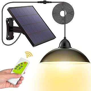 Solar Lights,LOZAYI Outdoor Solar Lights,IP65 Waterproof 16.4Ft Cord Remote Control Led Shed Light