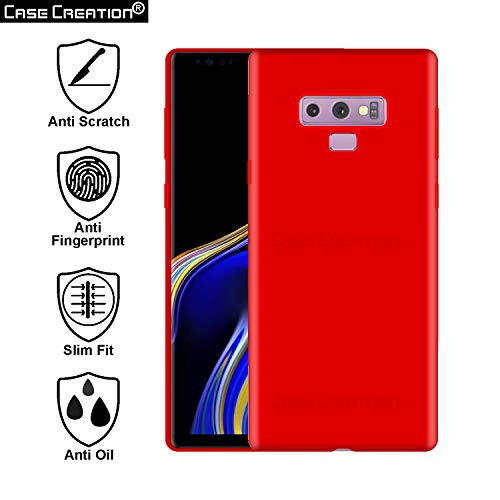 Image of Case Creation Luxurious OG Series for Samsung A6 Plus Case Cover,Anti-Dirty Slim Case Frosted Matte Cute Candy TPU Raised Bezel (Splash of Color) Back Cover for Samsung Galaxy A6+ -Wine Red