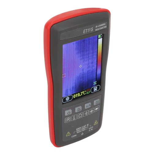 Xixian Multímetro de Imágenes de Imágenes Térmicas 2 en 1 4000 Recuentos 32x24 Cámara Térmica de Resolución para Probador de Capacitancia de Resistencia de Corriente de Voltaje, con