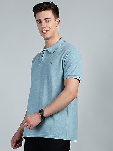 Image of Lux Cozi Mens Cotton Solid Relaxed Fit Polo Shirt