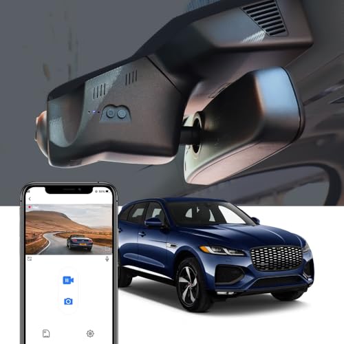 Image of Fitcamx 4K Dash Cam Suitable for Jaguar F-Pace 2022-2026 (Model 6321) P250 P340 P400 R-Dynamic S SVR X761, OEM Look, UHD 2160P Video, WiFi & APP, Loop Recording, G-Sensor, Plug & Play, 64GB Card