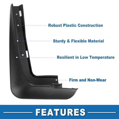 Image of Mud Flap Splash Guard with Mount Accessories Front & Rear Side Mud Guard for Mini Clubman F54 2015-2023 (Set of 4)
