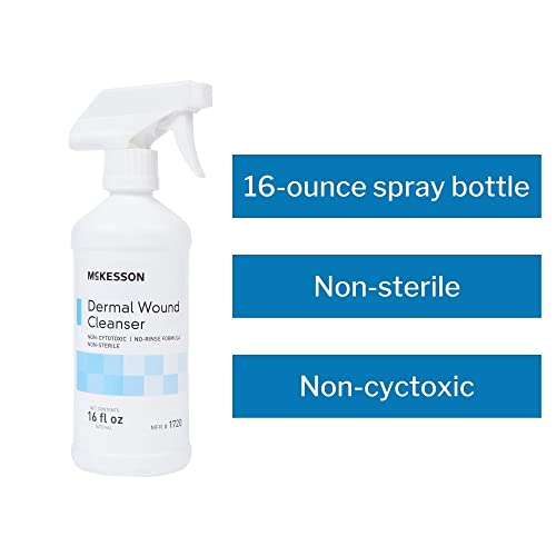 Mckesson Dermal Wound Cleanser, Non-Cytotoxic, Rinse-Free, Non-Sterile,16 Oz, 1 Count #TOP2