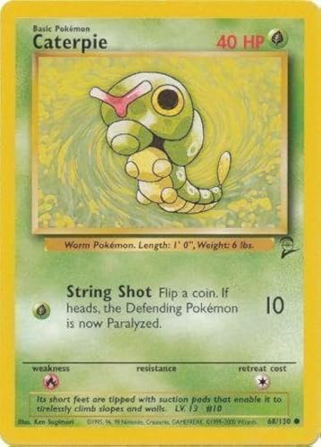 Pokemon - Caterpie (68) - Base Set 2
