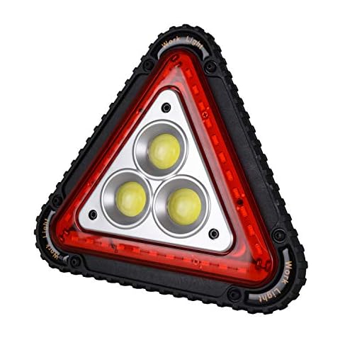 Wolfteeth Warning Triangle LED Work Light Car Road Emergency Lamp USB Rechargeable 4 Modes Cover