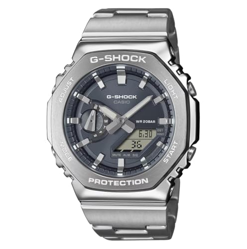 CASIO G-SHOCK �J�V�I �W�[�V���b�N GM-2110D-8ADR �O���[ �t�����^�� �I�N�^�S�� ���p�` �A�i���O �f�W�^�� �X�e�����X �u���X���b�g �����Y �r���v [���s�A���i]