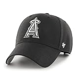 '47 Los Angeles Angels Mens Womens MVP Adjustable Velcroback Black White Logo Hat