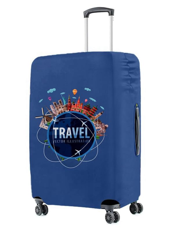 vybe lifestyles World Travel Vybe Trolley Luggage Cover - L-picture-40