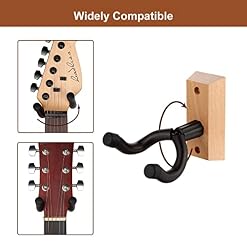 NUOSIYA Support Guitare Mural, 3 pièces Classique Porte Guitare pour Basses, Acoustique Guitare, Banjo, Mandoline, Accessoire Guitare Bois Universel Réglable Accroche Guitare pour Bureau Home Studio - Les Beatles, Paul McCartney, John Lennon, RIngo Starr, George Harrison NUOSIYA Support Guitare Mural, 3 pièces Classique Porte Guitare pour Basses, Acoustique Guitare, Banjo, Mandoline, Accessoire Guitare Bois Universel Réglable Accroche Guitare pour Bureau Home Studio – Image 3