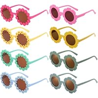 BDSHUNBF Gafas de Sol para Niños y Bebés con Diseño de Flores -