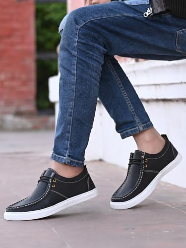 Image of Server Men's Sneakers OG-30 | Casual Sneakers Shoes for Men | Cushioned Insole | Quick-wear Faux Laces | Lace up Casual Shoes