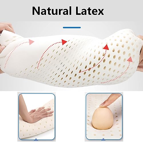 Almohada látex 35 cm x 27 cm x 12 cm lavable gris miniatura 2