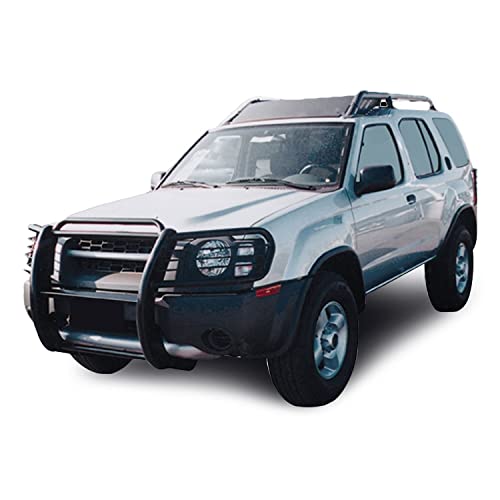 Image of Black Horse Grille brush Bumper Guard Modular Black Compatible with 2000-2004 Nissan Frontier|2000-2004 Nissan Xterra-17NI26MA