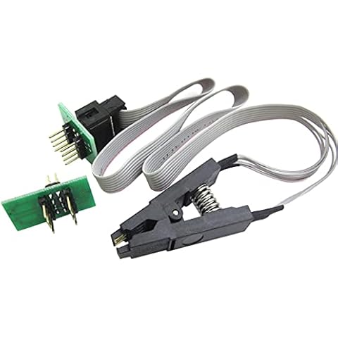 WINGONEER® SOIC8 SOP8 Test Clip For EEPROM 93CXX/25CXX/24CXX in-circuit programming+2 adapters Cover