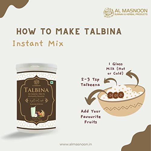 Image of Talbina with Almond Dates Instant Mix 300g (pack of 2) A Sunnah & Healthy Food for All Age Group