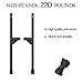 Circus Stilts,Supports up to 220 pounds,Pine Wood,Suitable for Role-Playing Activities in Circuses or at Parties. 24 inches/Black