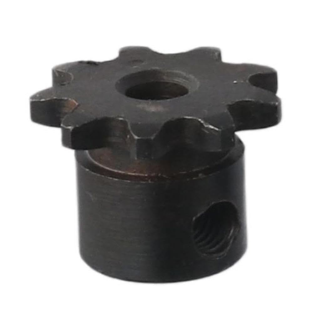 SHUATI Roller Chain Sprockets,9 Tooth Roller Sprocket?Carbon Steel with Set Screws,Durable 25 Chain B Type Hardened Teeth(Inner Aperture 6mm)