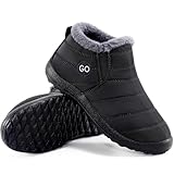 HARENCE Snow Boots for Women Winter Boot with Comfortable Warm Fur Lined Ankle Booties Outdoor Slip On Waterproof Short Boots