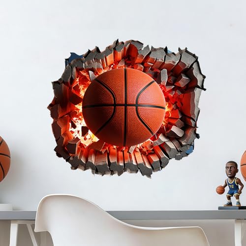 Vinilo decorativo 3D baloncesto 18.9 x 15.7 pulgadas miniatura 5