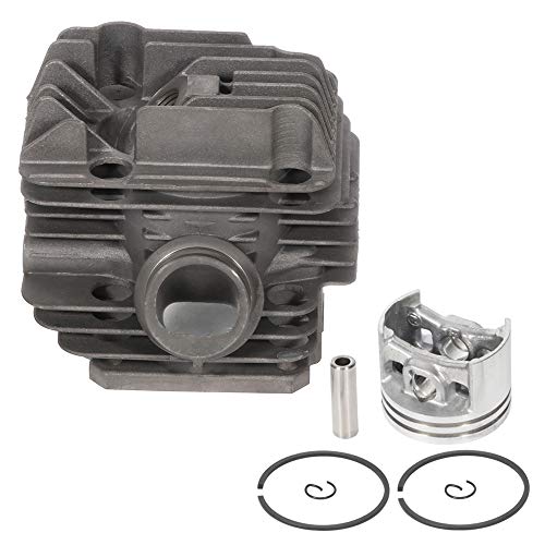 ECCPP 40mm Cylinder Head Piston Kit WT Gasket Oil Seal fit for Stihl 020 020T MS200 MS200T Replaces 1129 020 1202 Piston Pin Rings Circlip Chainsaw Parts New