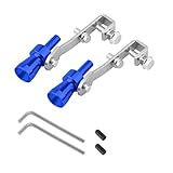 HZEL 2PCS Car Turbo Sound Pipe Whistle Muffler, Aluminum Alloy Turbo Sound Exhaust Muffler Pipe Roar Maker Simulator, Auto Tailpipe Sounder Noise Enhancer, Universal for Truck SUV Sedan (Blue)