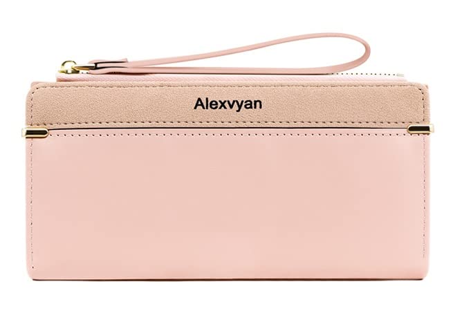 alexvyan 2 Color Pink Long Women's Purse Wallet Female Clutch Bag Women/Ladies/Girls Wallets Long Purses Card Holder Phone Pocket-picture-49