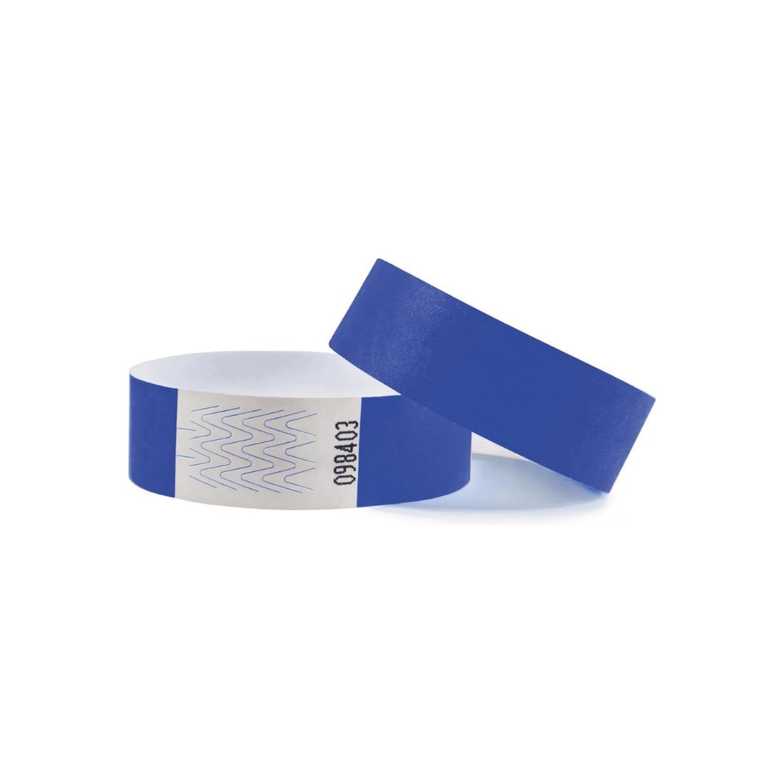 CombiCraft Blank Tyvek Wristbands Blue, per 5000 Pieces, Powerful Adhesive Strip for Long -Term use, Event Band for Access Control or Age Control at Events — image 1