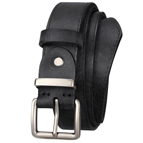 Bekelt Women's Full Grain Leather Belt for Jeans Pants Real Genuine Leather Waist Belt with Matte...