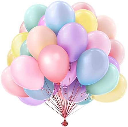 OWill Blue Balloons,50 pcs 10 Inch Blue Balloons, Blue Balloons Latex Balloons for Wedding, Birthday,Party Decorations