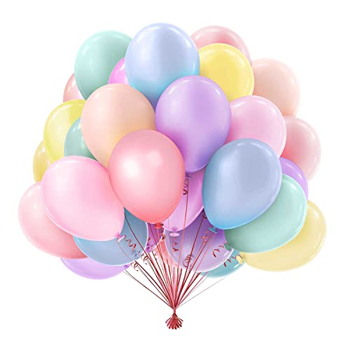 100 Bunte Luftballons Pastell 25cm - Perfekt Für Geburtstag & Party