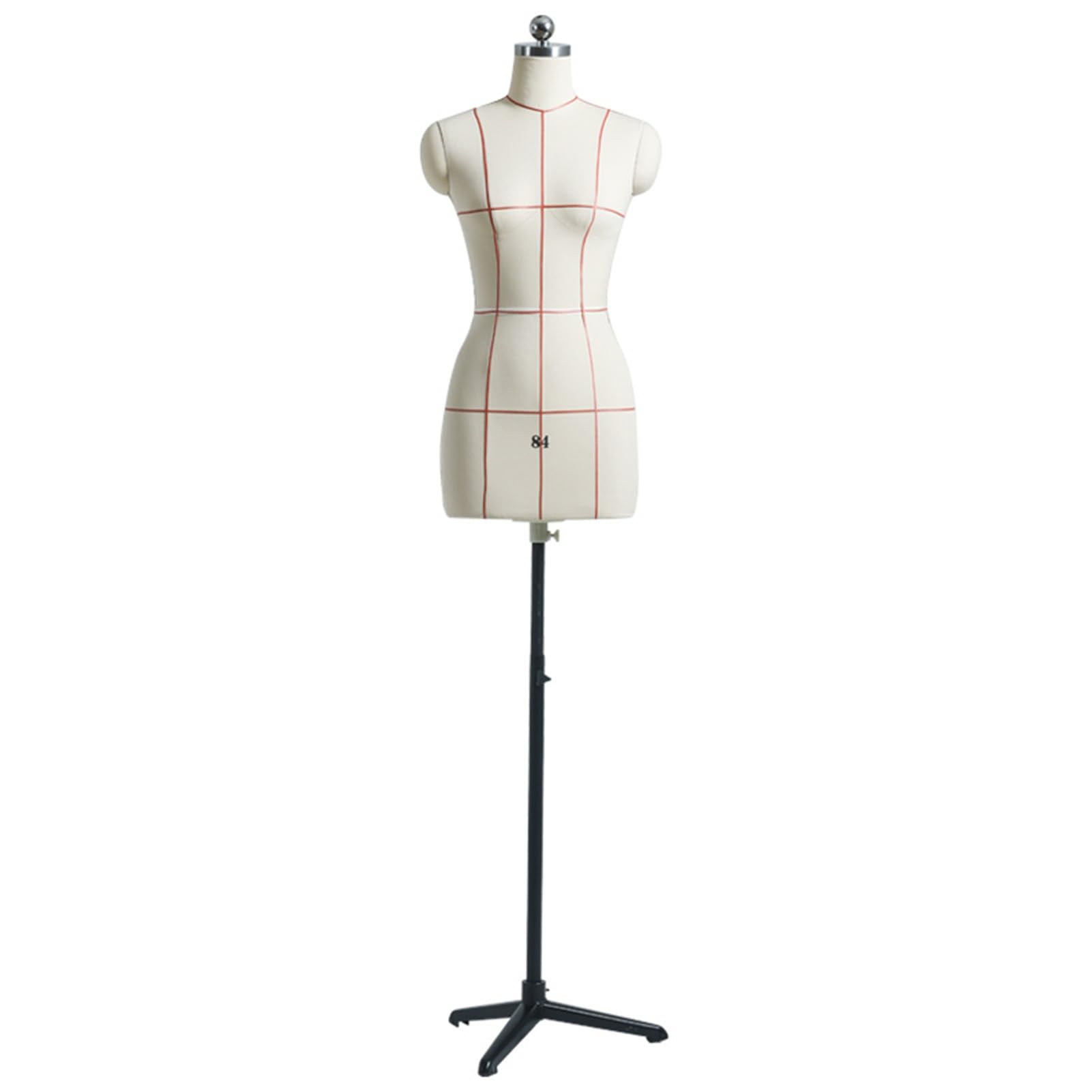 Manichini da sarta da Donna con Base Treppiede, Regolabile in Altezza, Rotazione di 360°, Stabile, Manichino da Sarto da Donna per Esposizione di Vestiti/Taglio/Pratica di Drappeggio(Large)