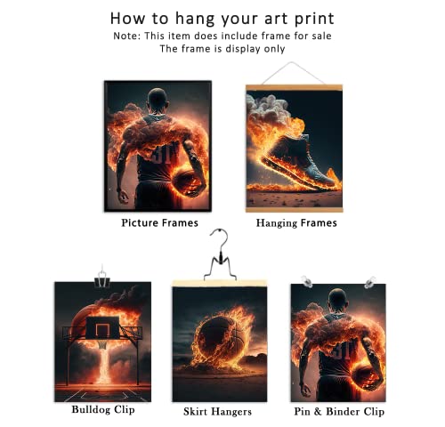 Basketball Wall Art Prints Basketball Stars Wall Art Set Of 4 Unframed (8''X10'') Basketball Room Decor Basketball Wall Decor Basketball Boys Bedroom Decor Basketball Wall Art Sports Poster Basketball Man Cave Decor #TOP2