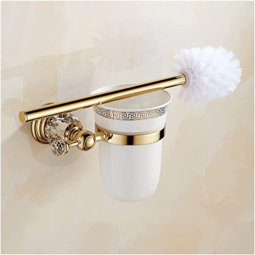 Brosse WC murale gain de place et support de toilette pour nettoyage efficace de salle de bain