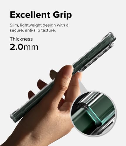 Image of Ringke Fusion Magnetic for Samsung Galaxy Z Fold 8 Ultra Case Back Cover | Magnetic Clear, Compatible with MagSafe, Shockproof, Hard Back, Flexible TPU Bumper, Precise Cutouts, Original Form