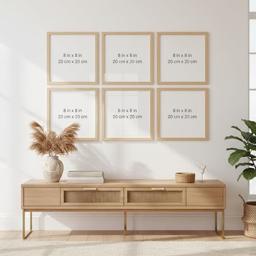 Image of kotart Photo Frame For Wall | Aesthetic Collage Picture Frames For Wall Decor | Rectangular Photo Frames For Home Decor Office Livingroom Bedroom | Pack of 6 (8X8 inch)