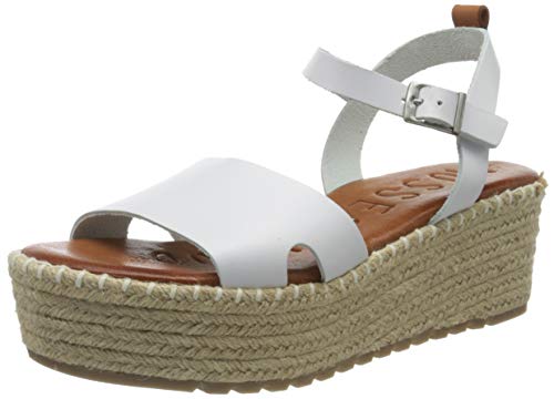 MUSSE & CLOUD CUCA, Sandalias con cuña para Mujer, Wht, 38 EU