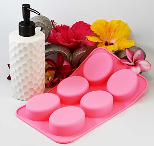 2 Pack Of Soap Oval Molds, 6 Cavities Silicone Soap Molds, Homemade Diy Soap Making Chocolate Baking Molds #TOP5
