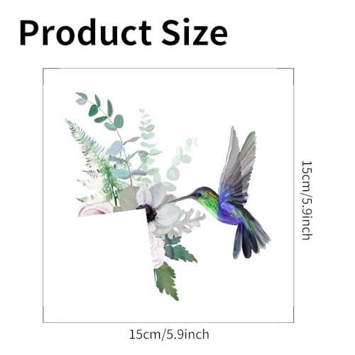 Set 3 adhesivos de pared decorativos Hummingbird Flowers miniatura 5