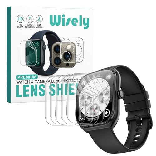 Image of Wisely |5pcs| Screen Guard Protector Compatible For Noise Icon Arc Smartwatch |2.01 inch| Bubble Free, HD Clear, Full Cover, Easy installation kit