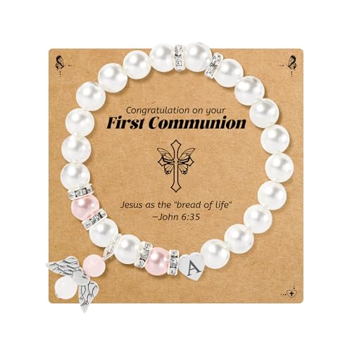 BAYLAY First Communion Bracelet for Girls - Use Code IMC6KAOD