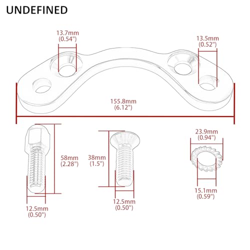 Abrazadera superior de manillar cromada de 3,5 pulgadas para Harley Bobber Chopper 7