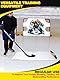 kasifei Hockey-Schießpad mit Rebounder, 121,9 x 61 cm, professionelles Hockey-Trainingsgerät zum Schießen, synthetisches Eis für Hockey-Passing und Stickhandling
