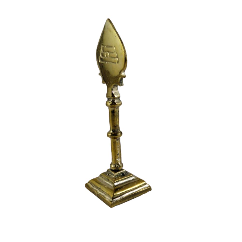 Vel De Lord Murugan En Latón | 6 Pulgadas (15 Cm) | Símbolo Sagrado De Sabiduría Y Protección | Para Altar O Decoración