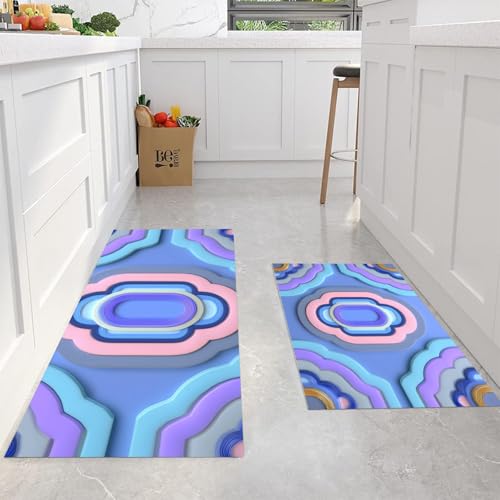 Alfombras de cocina lavables de 50x150cm para suelos limpios libres de salpicaduras 5