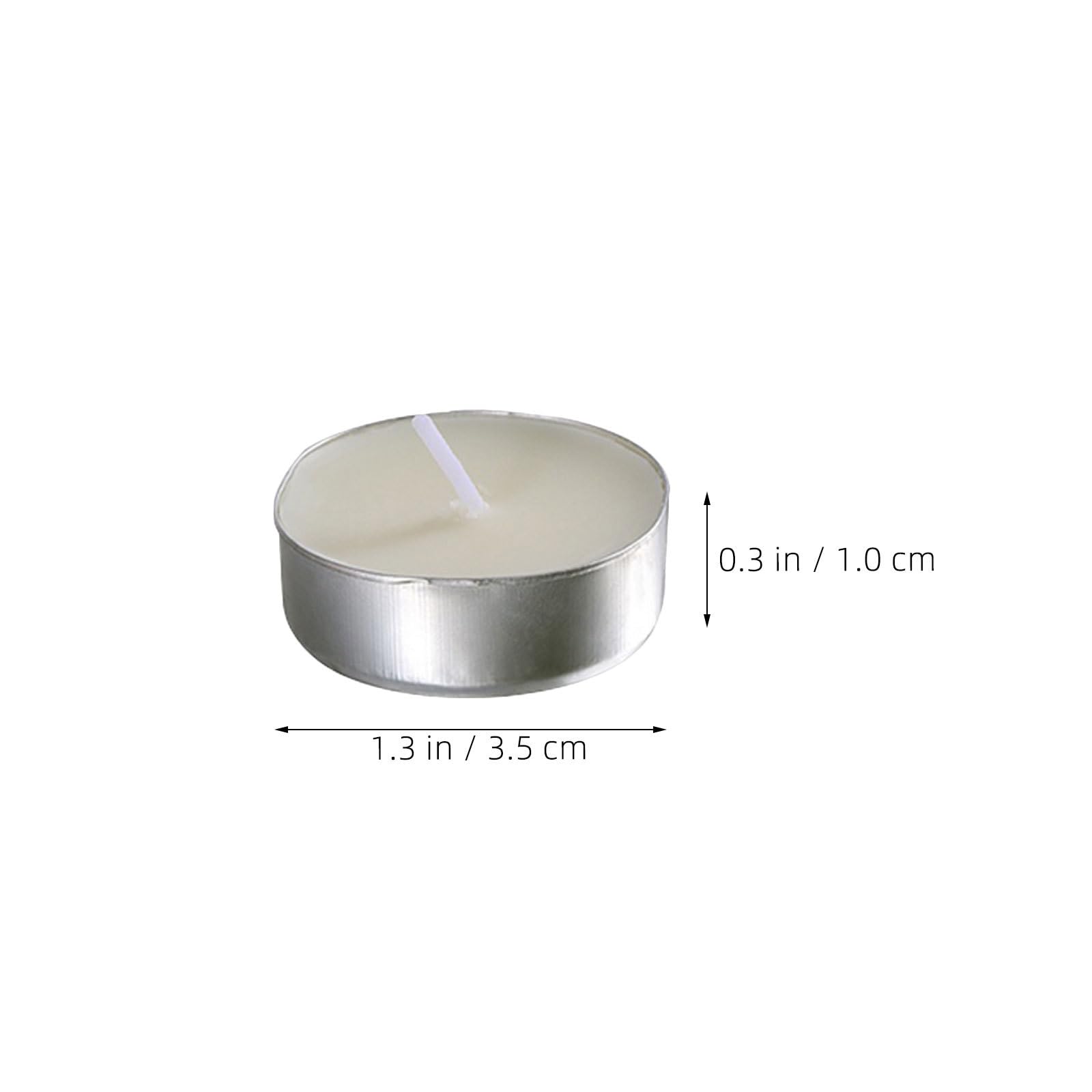 Rauchfreie Teelichter 150 Stück Paraffin Aluminium für Hochzeit und Deko