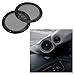 GWYAN 2 Pcs 8 Inch Black Plastic Subwoofer Decorative Net Woofer Protection Grille Protective Cover for Car Speaker Installation and Home Audio