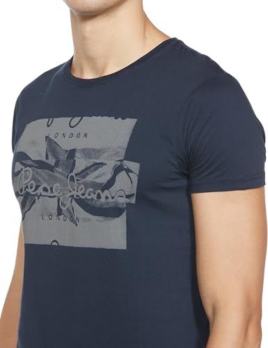 Image of Pepe Jeans Men T-Shirt|Cotton|Slim Fit